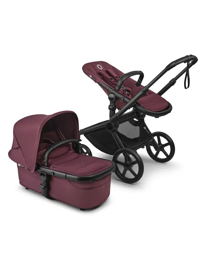 Коляска 2 в 1 Bugaboo Fox 5 Renew complete BLACK/DARK CHERRY-DARK CHERRY 100051109