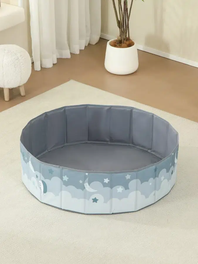 Бассейн сухой для шариков UNIX Kids Moon 100 см Grey (без шариков) PPBP100GRY