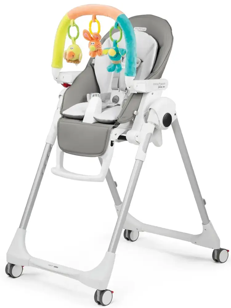 Стул для кормления Peg-Perego Prima Pappa Follow Me PLUS Ice Серый