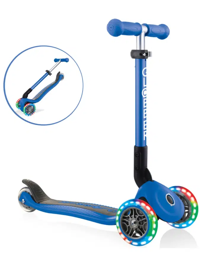 Самокат GLOBBER JUNIOR FOLDABLE LIGHTS Синий