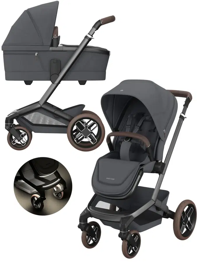 Коляска 2 в 1 Maxi-Cosi Fame Twillic Graphite (2 коробки)