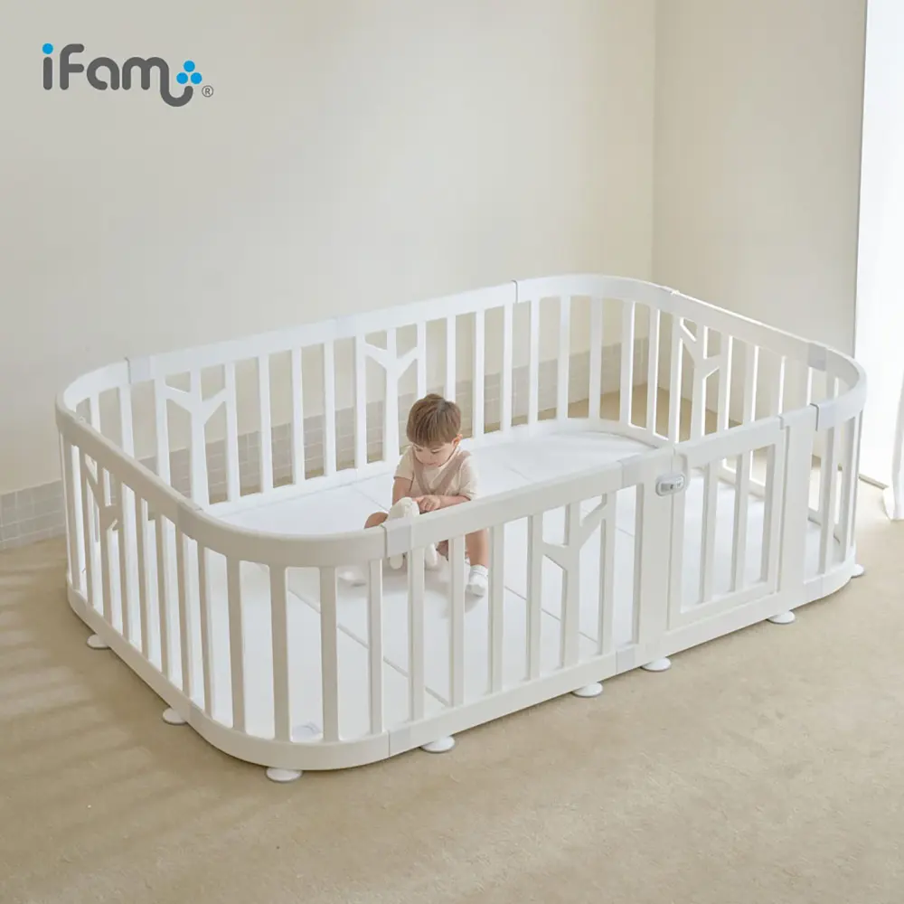 Манеж детский iFam Birch Round белый IF-191-27-BBR-R-W10W