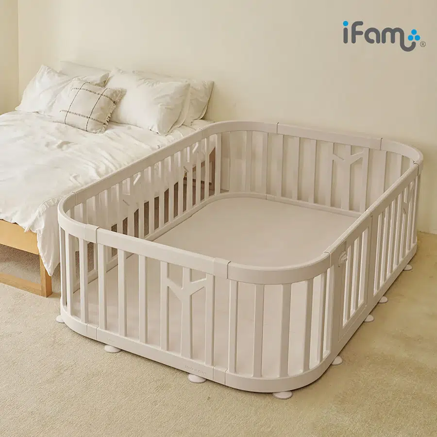 Манеж детский iFam Birch Round бежевый IF-191-27-BBR-R-W10B