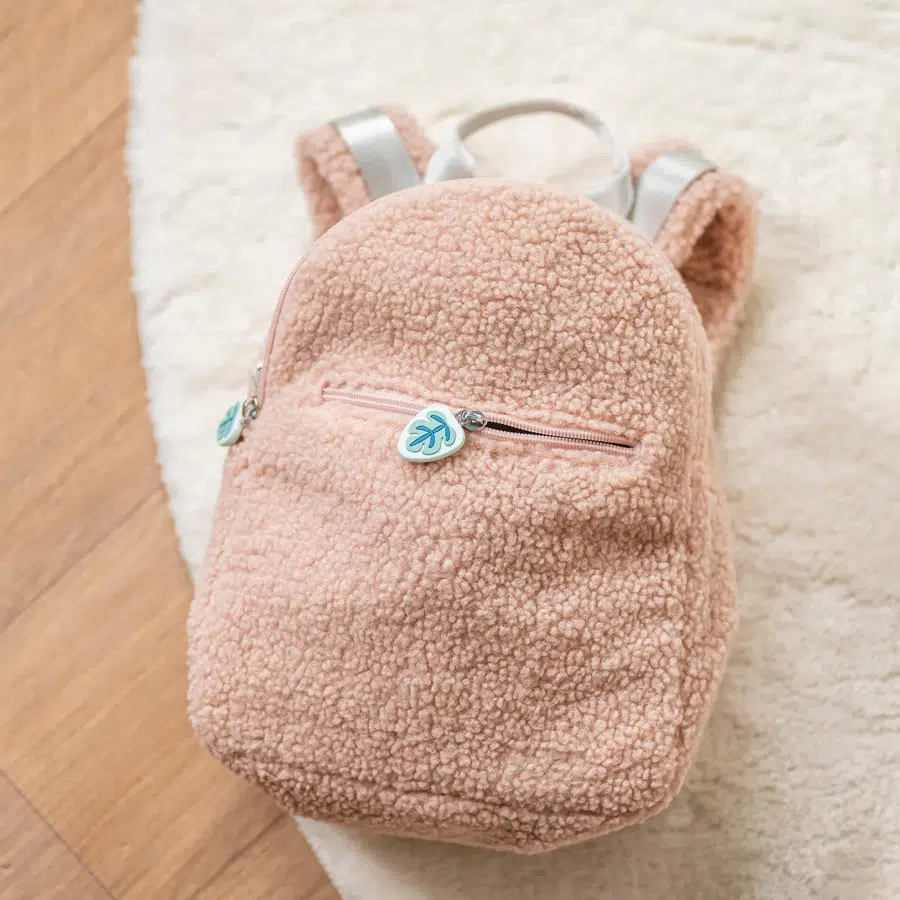 Рюкзак детский Nattou TEDDY pink 875943, розовый, плюш, 28x23x14 см