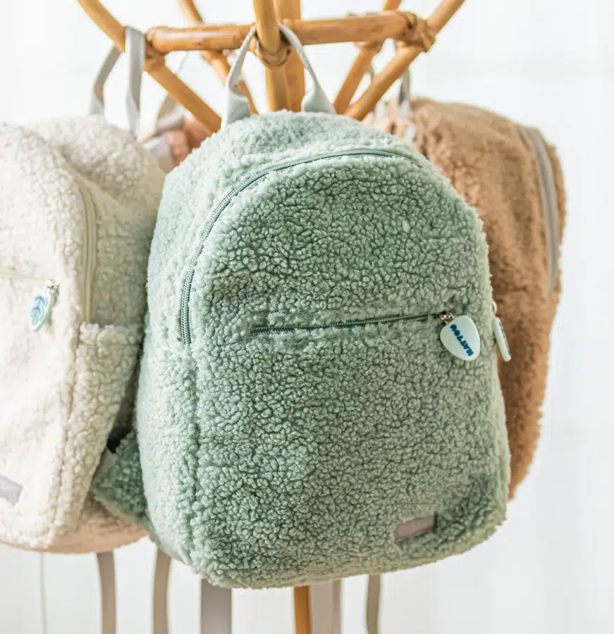 Рюкзак детский Nattou TEDDY green 875967, зеленый, плюш, 28x23x14 см