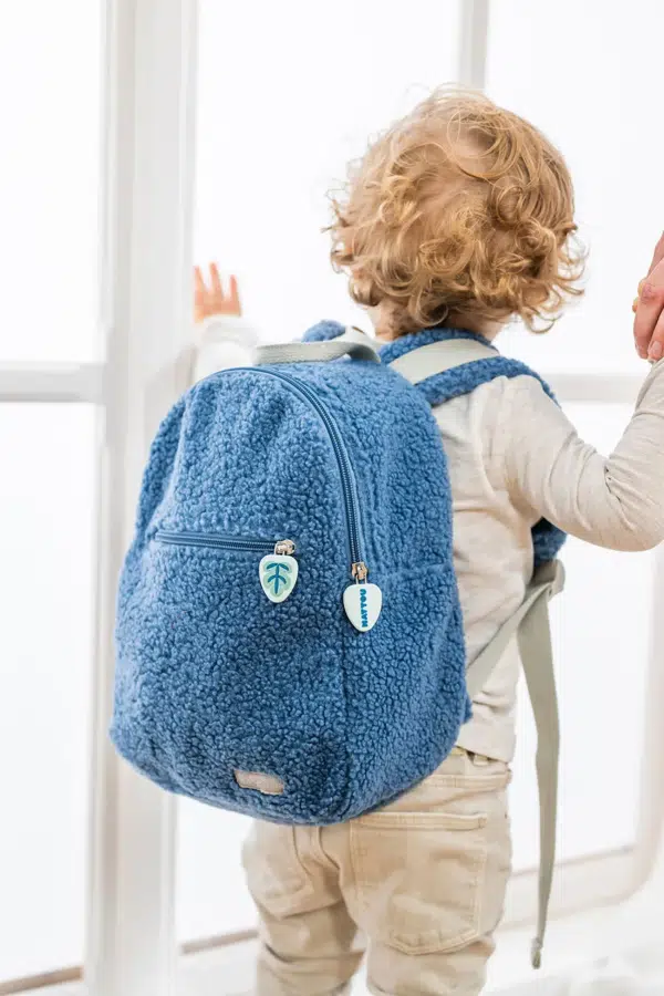 Рюкзак детский Nattou TEDDY blue 875974, синий, плюш, 28x23x14 см