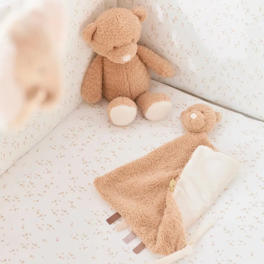 Игрушка мягкая Nattou Doudou TEDDY Мишка 856065, комфортер, бежевый