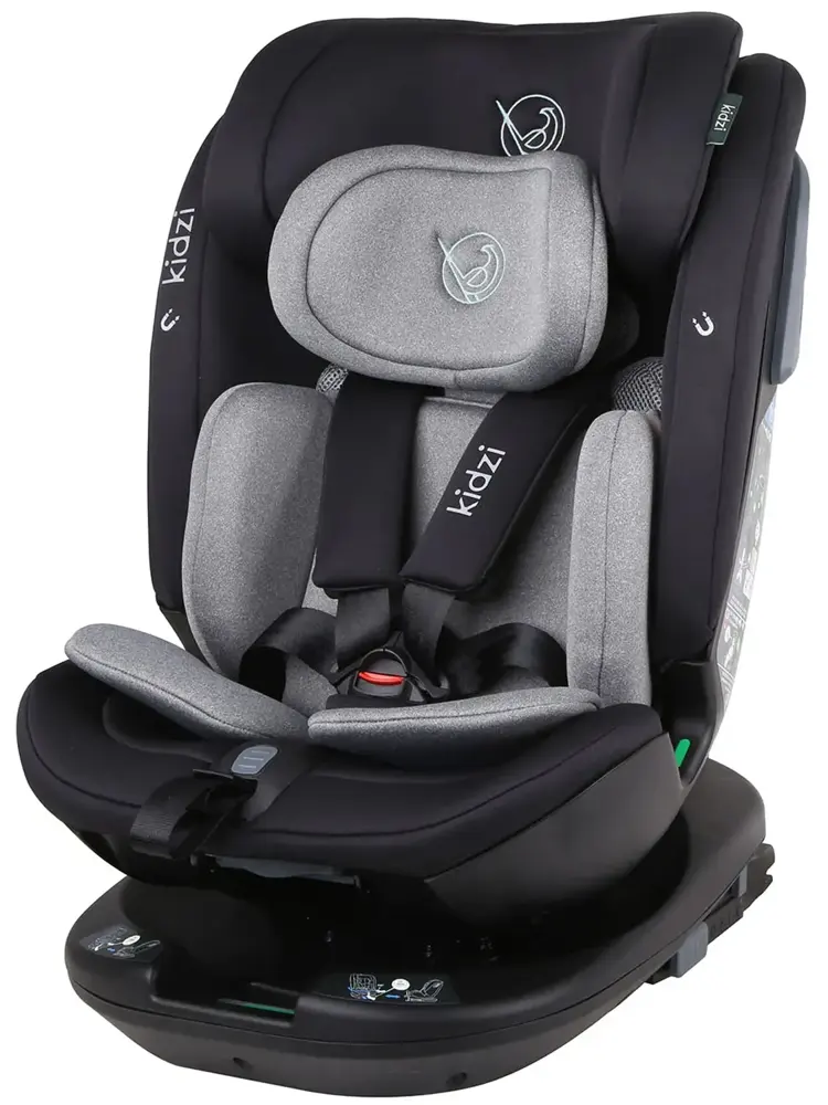 Автокресло 0+/1/2/3 KIDZI SPIN PLUS 360 i-SIZE, серое
