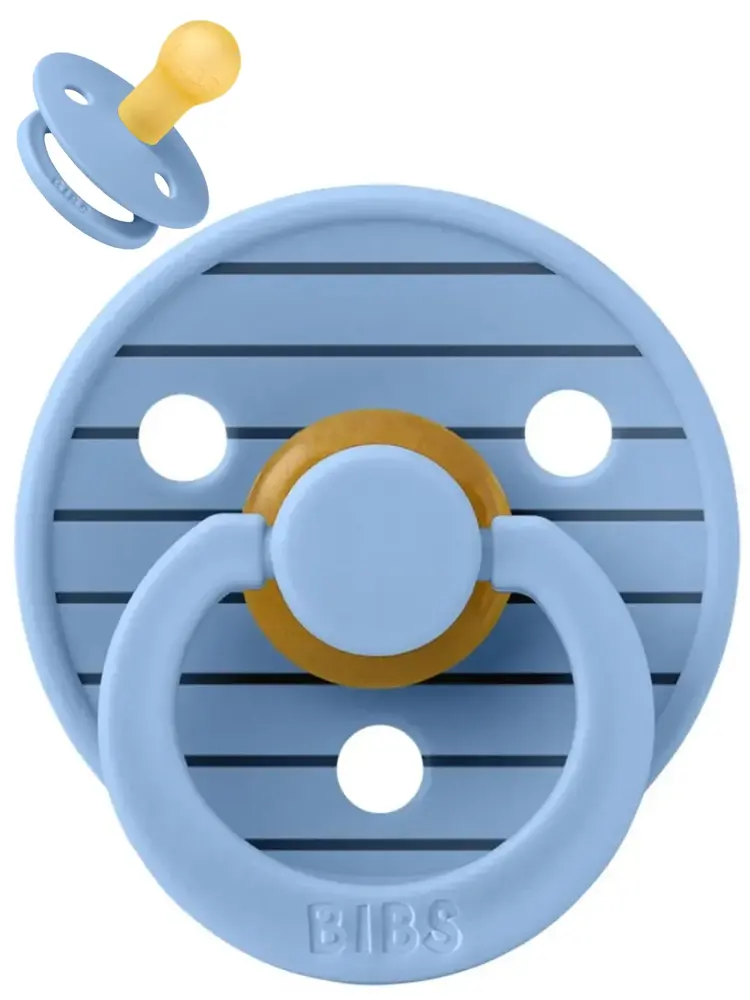 Пустышка латексная BIBS Studio Colour - Pin - Голубой (Sky Blue), 0+ мес 10015230