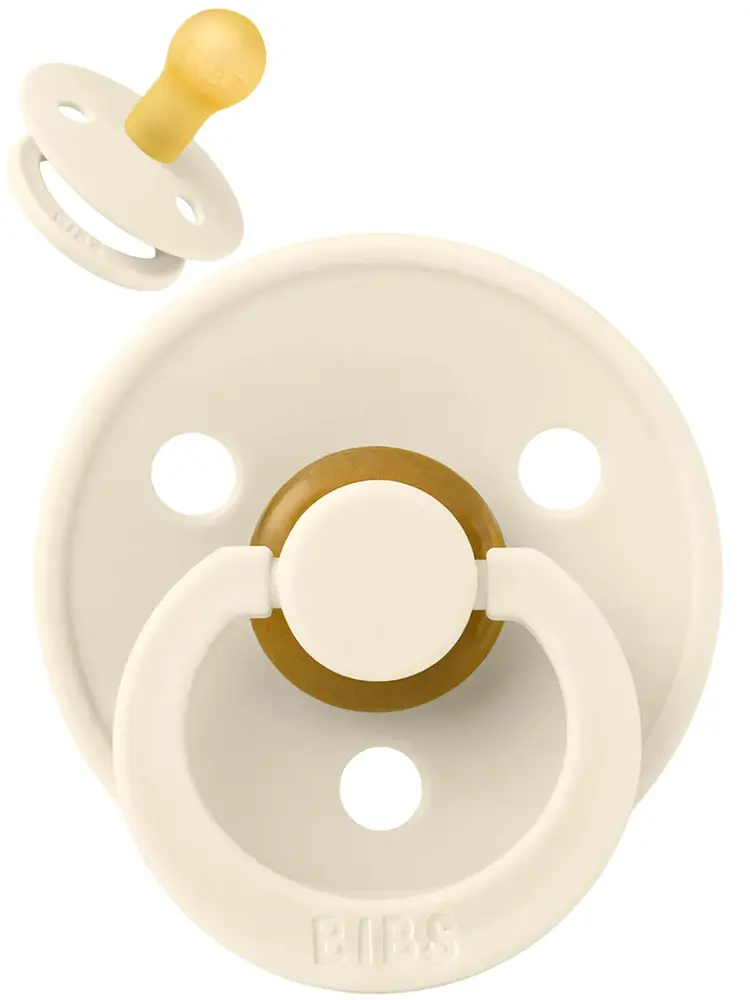 Пустышка латексная BIBS Colour - Кремовый (Ivory), 0+ мес 100216