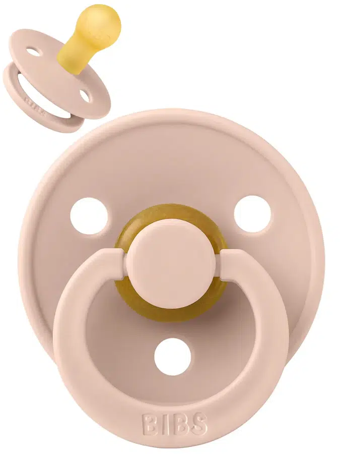 Пустышка латексная BIBS Colour - Розовый (Blush), 0+ мес 100244