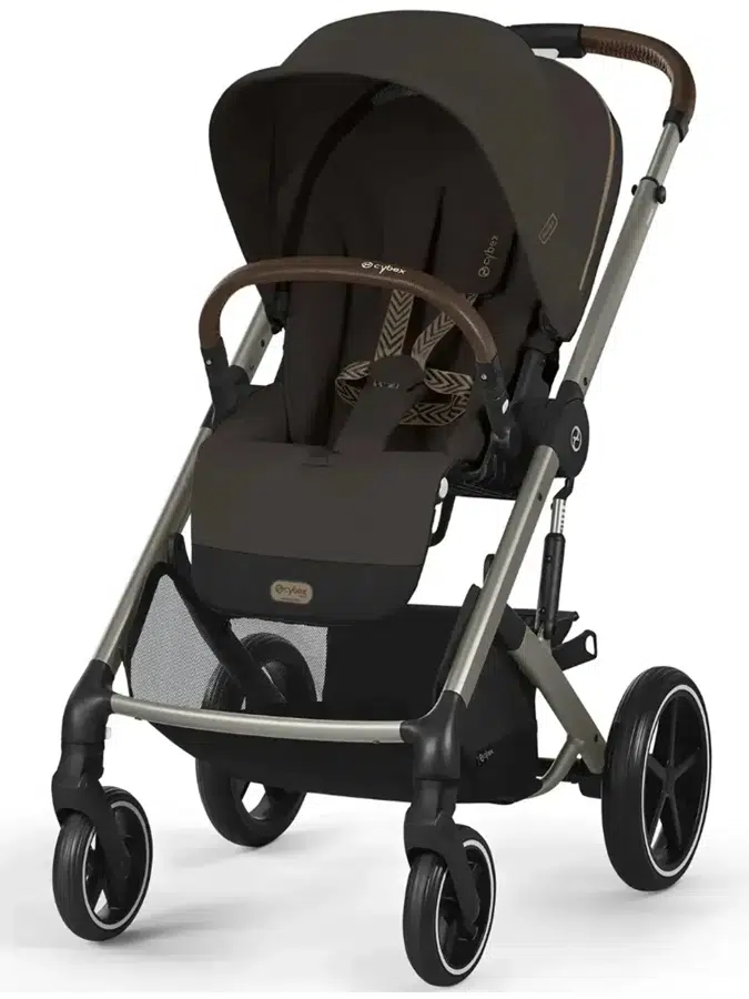 Коляска прогулочная Cybex Balios S Lux TPE Chocolate Brown с дождевиком