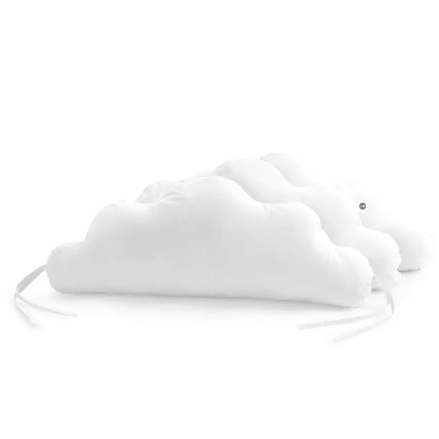 Набор бортиков Happy Baby на кроватку Облачко 75х8х32 см 3шт white 87562