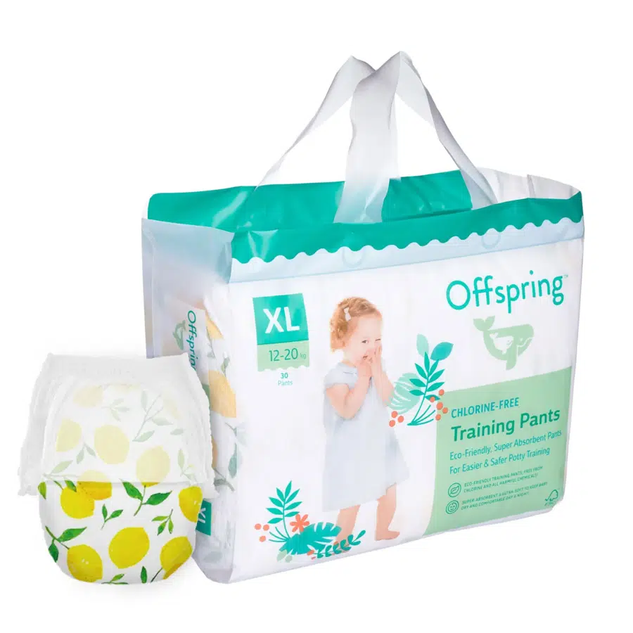 Трусики-подгузники Offspring XL 12-20 кг Лимоны 30 шт OF02XLLMN