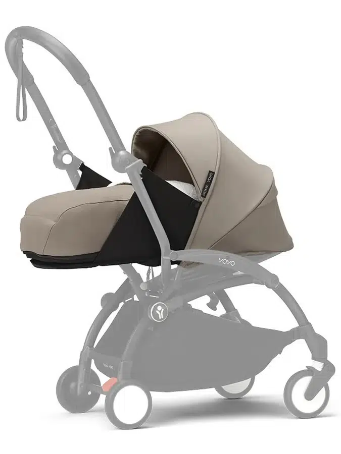 Комплект люльки для новорожденного Stokke/Babyzen YOYO 0+, мягкий каркас (newborn pack), серо-коричневый (taupe)