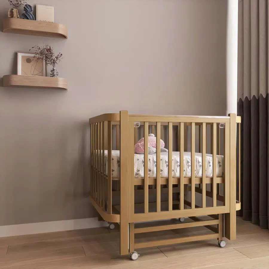 Кроватка детская ANTEMI Terra Light NEW с маятником 100х70, дерево НИК 17д