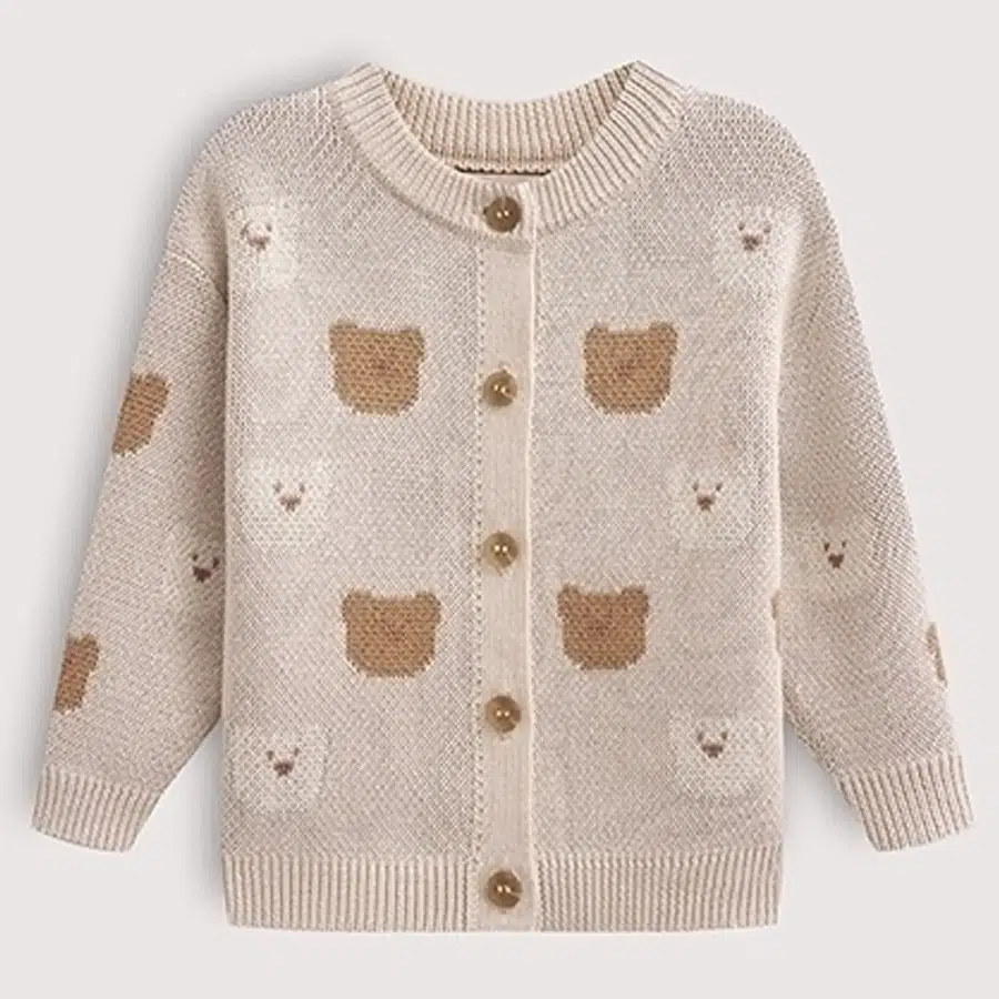 Кардиган детский LoomKnits Бежевый р-р 62 (0-3 мес) LW5206-002-62
