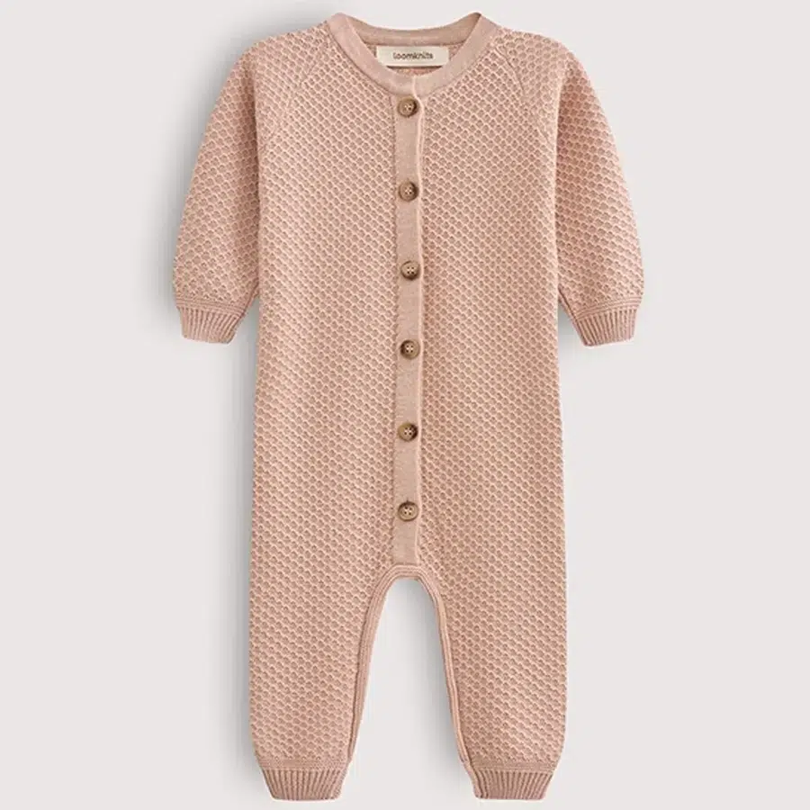 Комбинезон детский LoomKnits Пудровый р-р 74 (6-9 мес) W058N-023-74