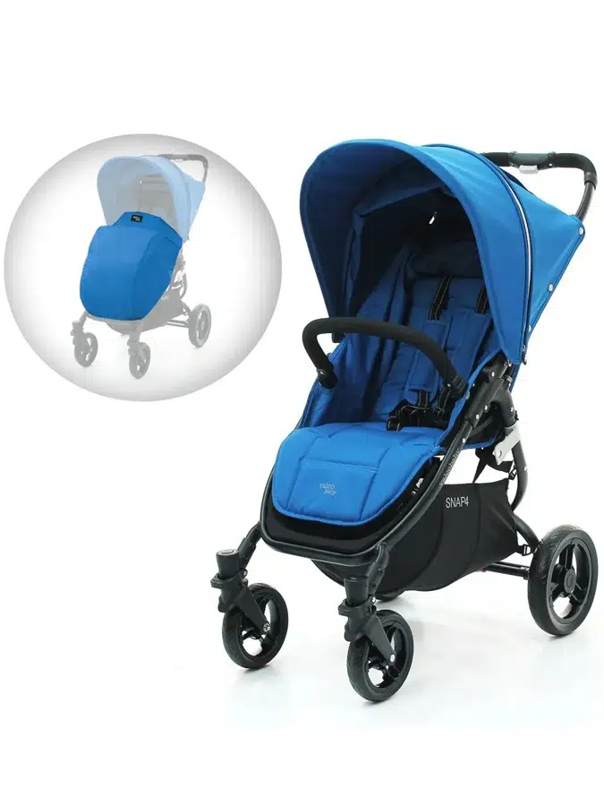Коляска прогулочная Valco Baby Snap 4 Ocean Blue + накидка на ножки