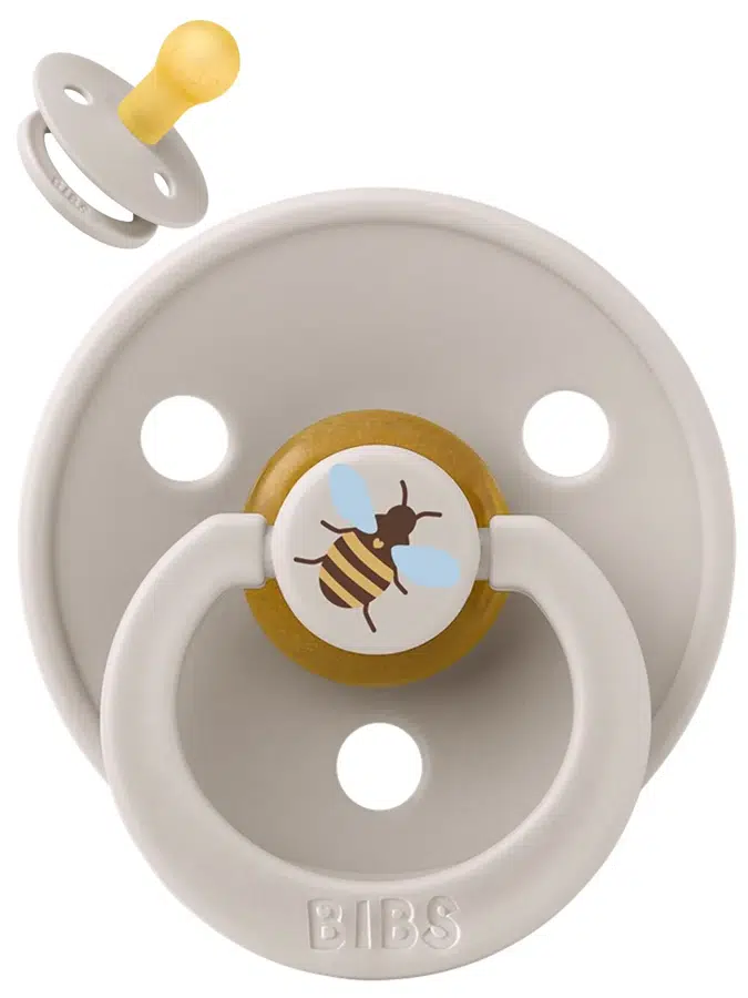 Пустышка латексная BIBS Studio Colour - Bumblebee - Серо-бежевый (Mushroom), 0+ мес 10024333