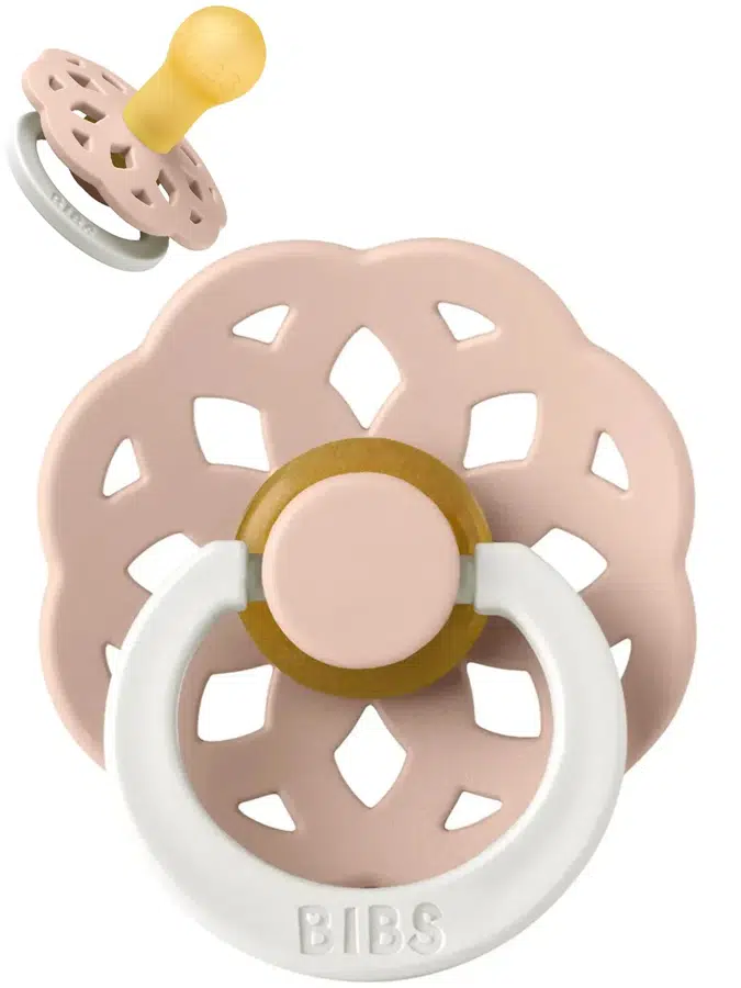 Пустышка латексная ночная BIBS Boheme Glow - Розовый (Blush), 0+ мес. 210256