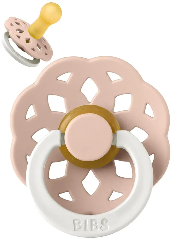Пустышка латексная BIBS Boheme Glow - Розовый (Blush), 6+ мес. 220256