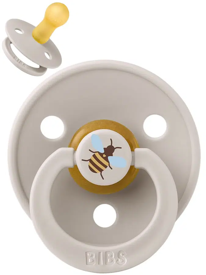 Пустышка латексная BIBS Studio Colour - Bumblebee - Серо-бежевый (Mushroom), 6+ мес. 20024333