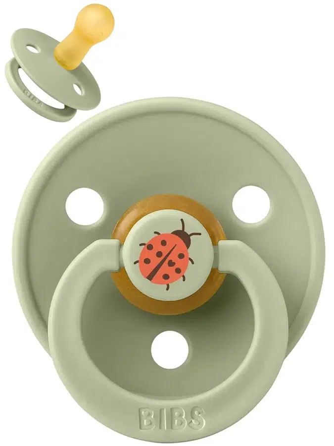 Пустышка латексная BIBS Studio Colour - Ladybug - Шалфей (Sage), 6+ мес. 20025250