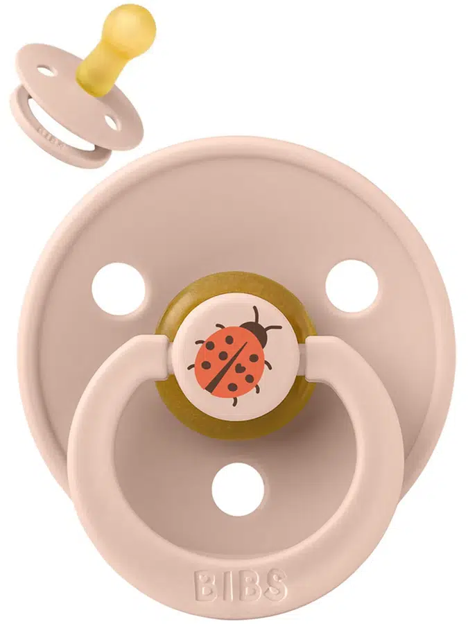 Пустышка латексная BIBS Studio Colour - Ladybug - Розовый (Blush), 6+ мес. 20025244
