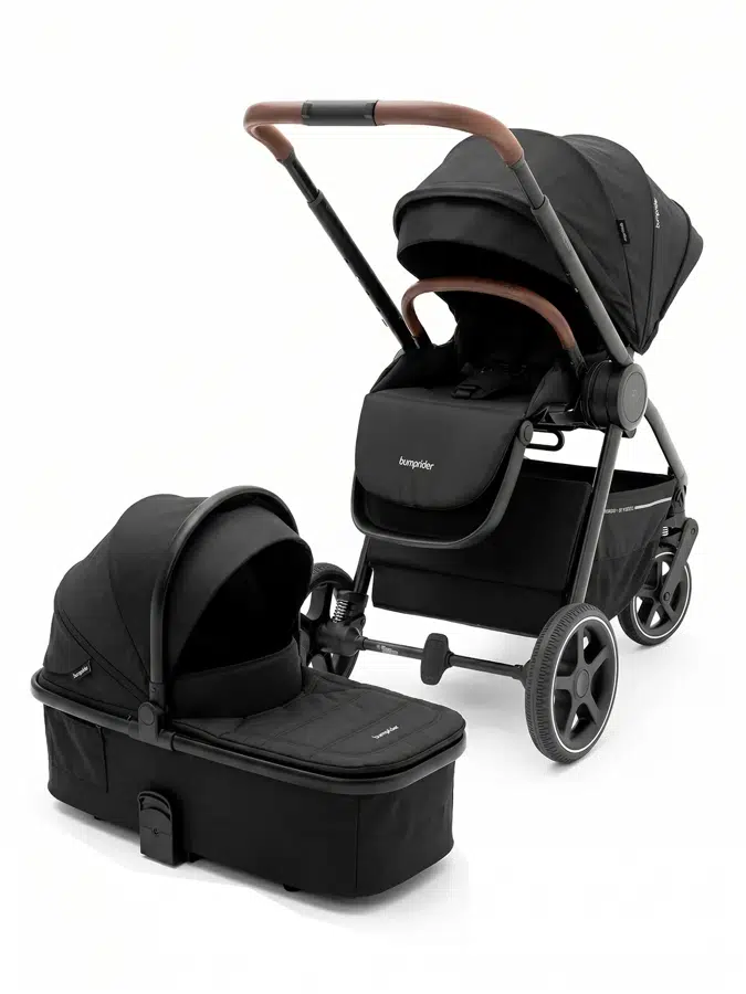 Коляска 2 в 1 Bumprider Apollo Black, с рождения до 22 кг, всесезонная, серая