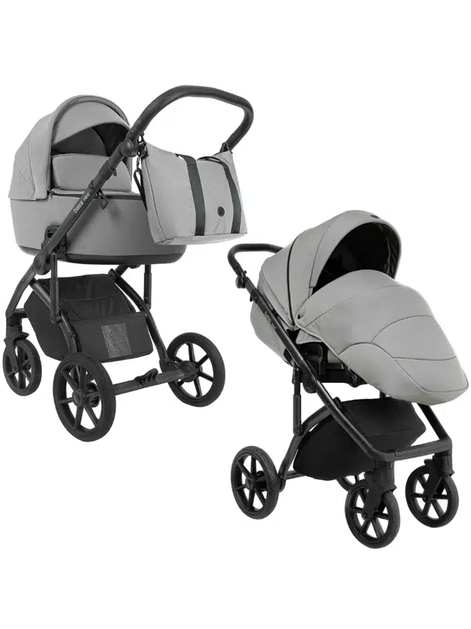 Коляска 2 в 1 Roan BASS Next Hazel/Black/руч.black (2 коробки) BSN/41/2