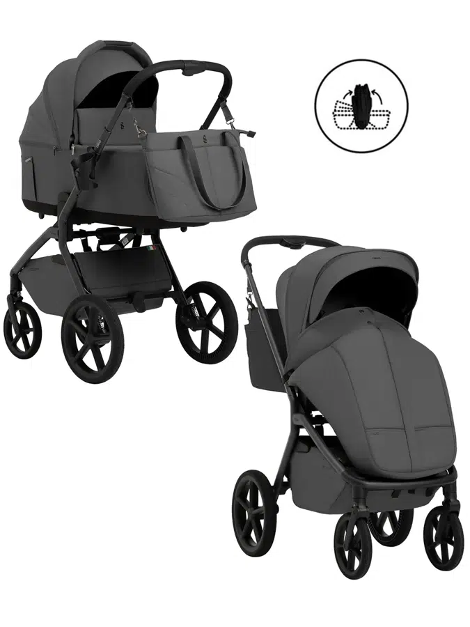 Коляска 2 в 1 SBL /Sweet Baby Orso Dark Grey