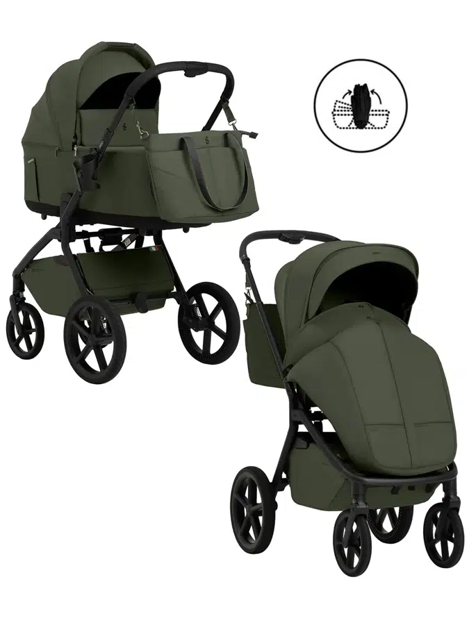 Коляска 2 в 1 SBL /Sweet Baby Orso Dark Green