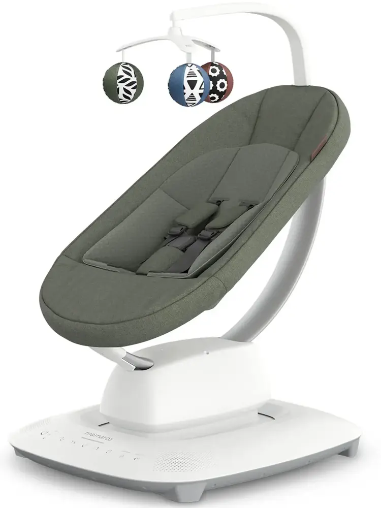 Кресло-качалка UPPAbaby mamaRoo Camila Dark Green Melange 2001-MRO-EU-CAM