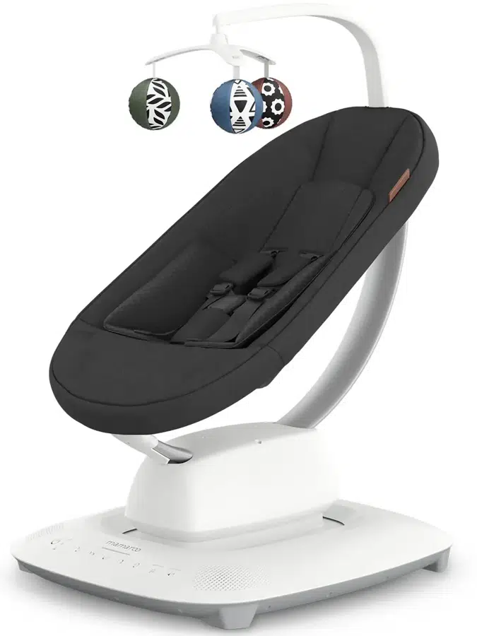 Кресло-качалка UPPAbaby mamaRoo Jake Charcoal Melange 2001-MRO-EU-JKE