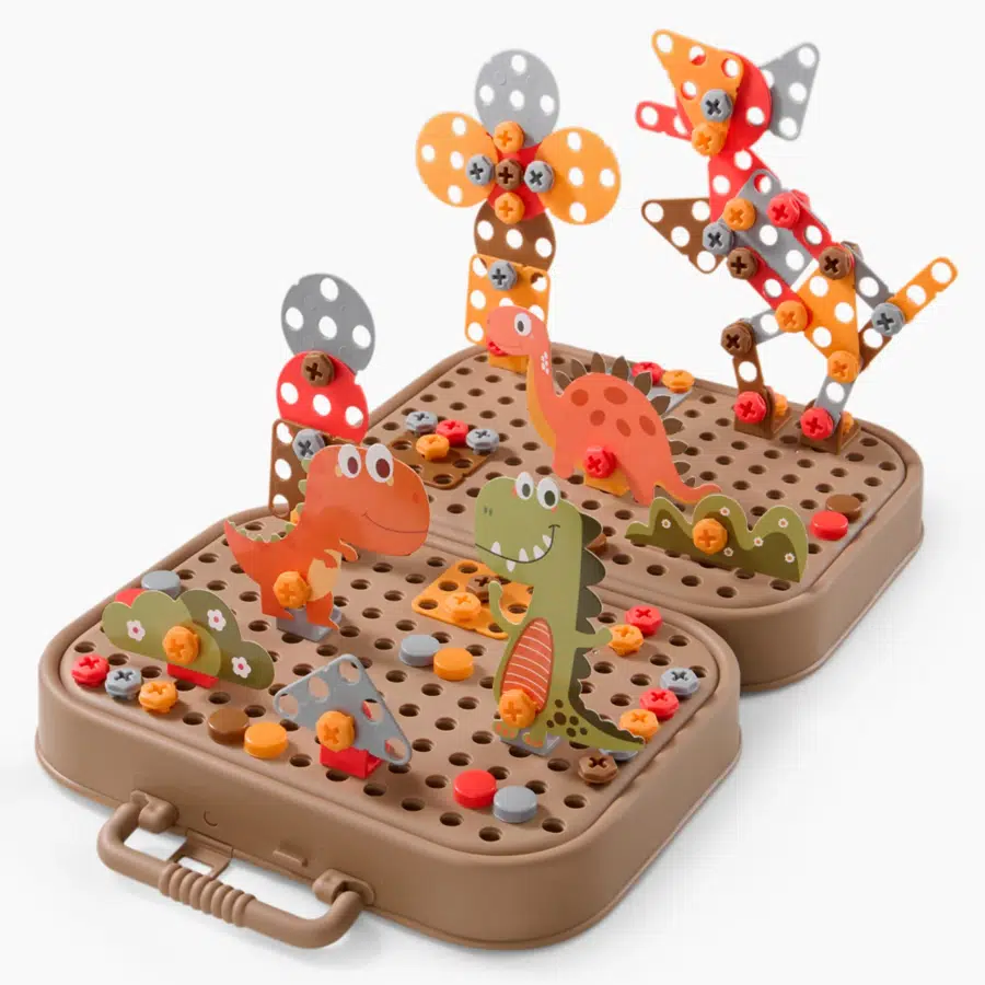 Игрушка-конструктор Happy Baby DINO TOOL KIT «ДИНО ТУЛ КИТ» brown 331984