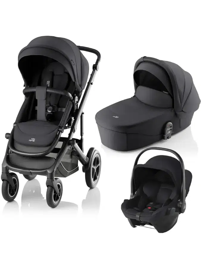 Комплект 3 в 1 Britax Roemer Smile 5Z Style Carbon Black + BS CORE Space Black