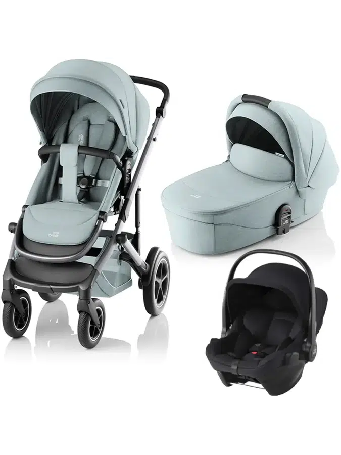 Комплект 3 в 1 Britax Roemer Smile 5Z Style Harbor Blue + BS CORE Space Black