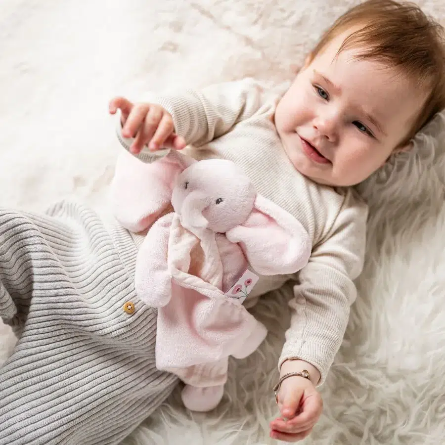 Игрушка мягкая-комфортер Nattou Doudou малая FANFAN Слонёнок pink 759076