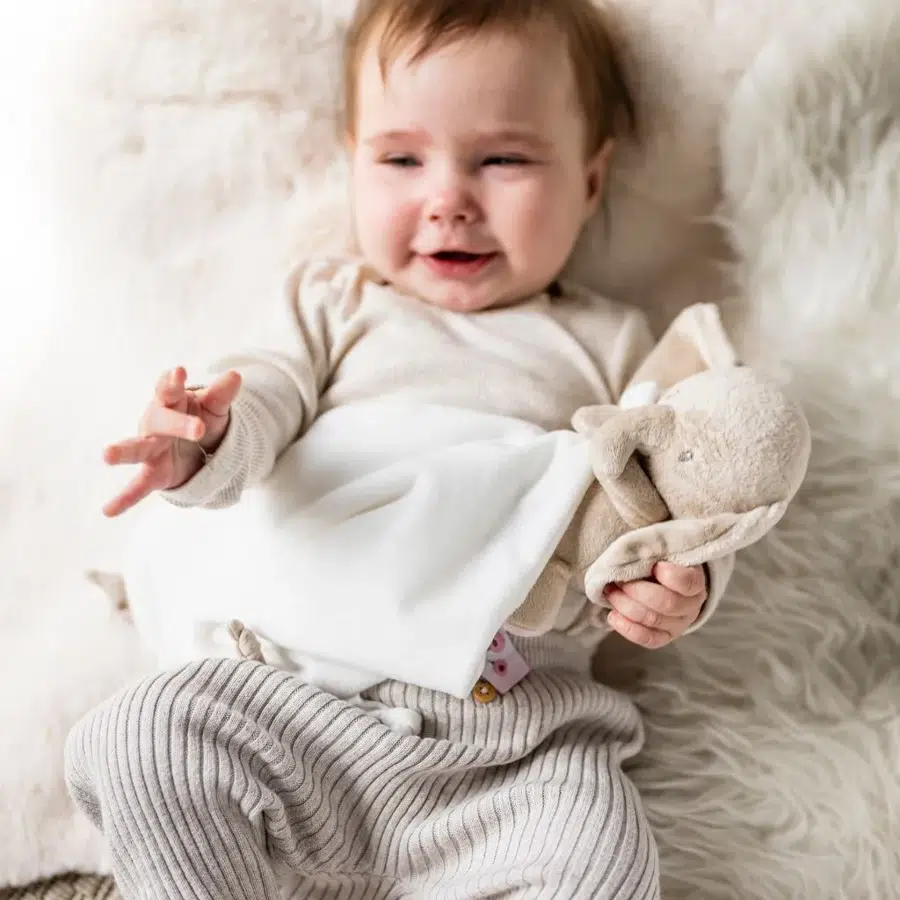 Игрушка мягкая-комфортер Nattou Doudou FANFAN Слонёнок sand/off white 759090