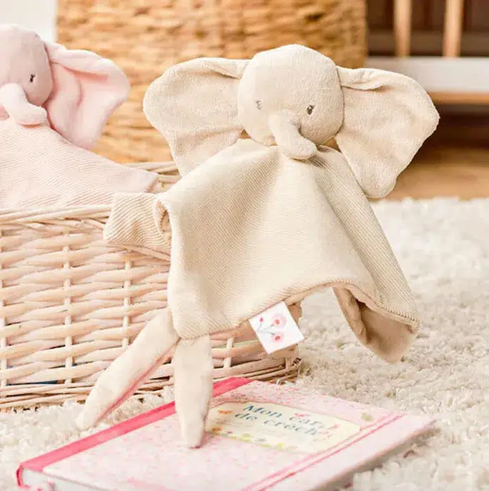 Игрушка мягкая-комфортер Nattou Doudou FANFAN Слонёнок вельвет sand 759106