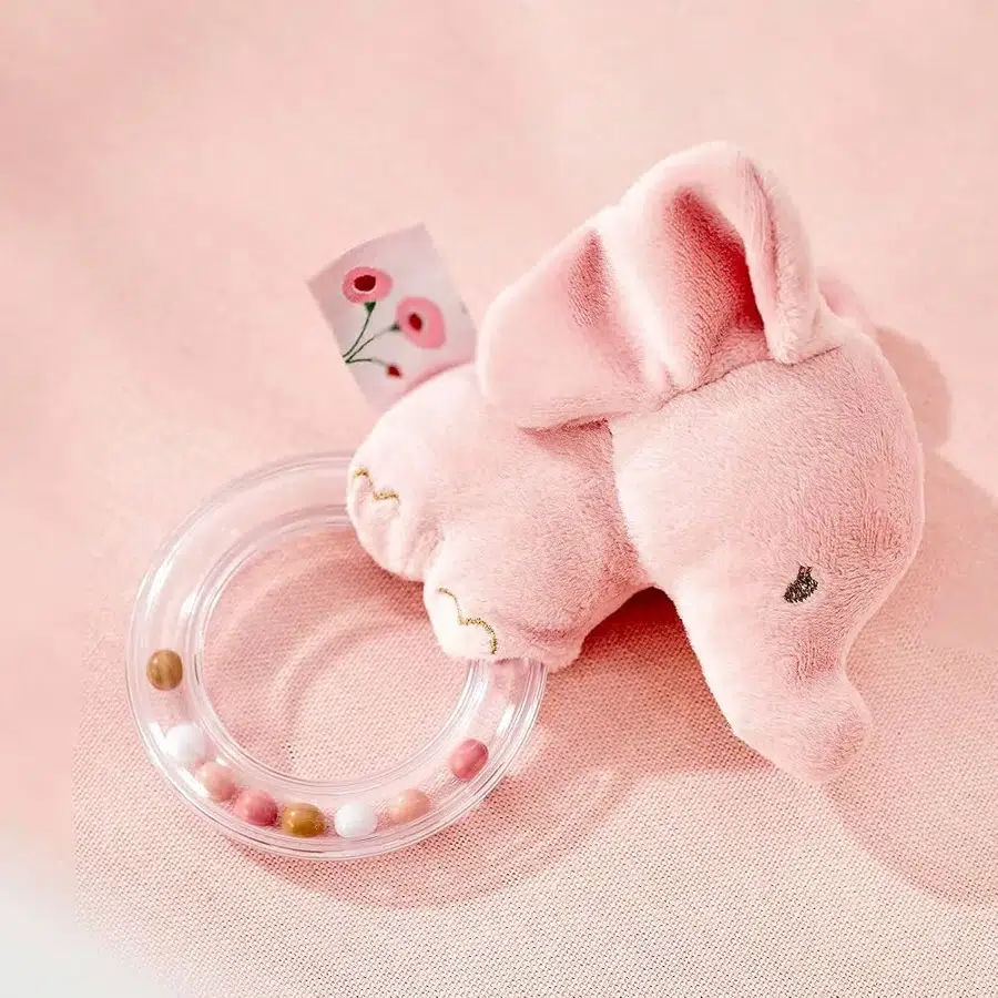 Игрушка мягкая Nattou Soft toy TEDDY Зайчик 856010, бежевый, плюш