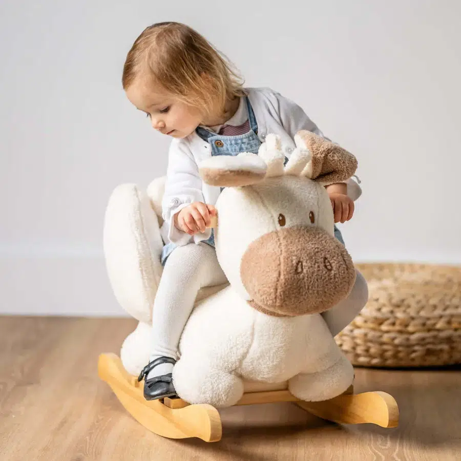 Качалка детская Nattou TEDDY Ослик бежевый (ecru) 544092, дерево