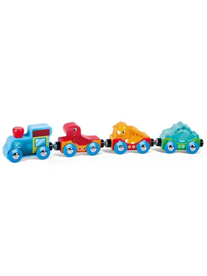 Игровой набор HAPE для малышей «Едем вместе» Поезд динозавров E8784_HP