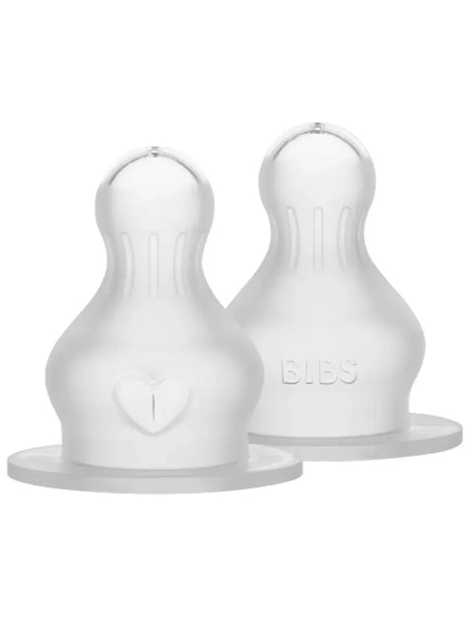 Соска BIBS силиконовая для бутылочки быстрый поток - 2 шт. 5000013