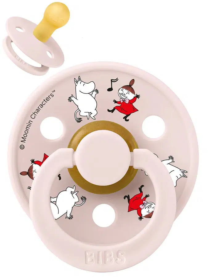 Пустышка латексная BIBS x Moomin Colour - Dancing - Розовый (Petal), 0+ мес. 10032334