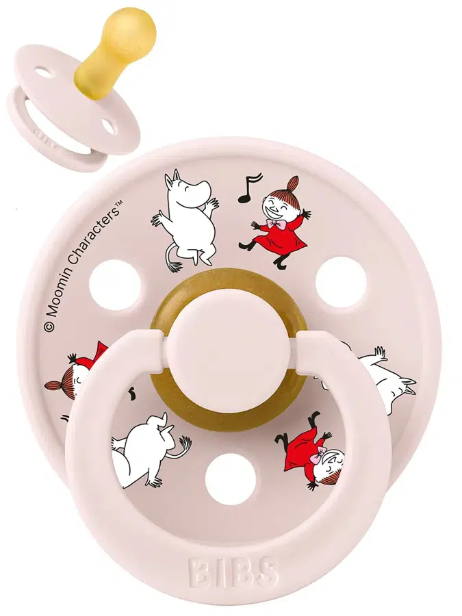 Пустышка латексная BIBS x Moomin Colour - Dancing - Розовый (Petal), 6+ мес. 20032334