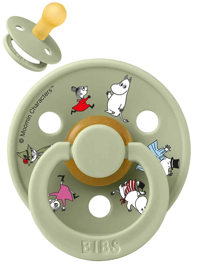 Пустышка латексная BIBS x Moomin Colour - Friends - Шалфей (Sage), 0+ мес. 10031250