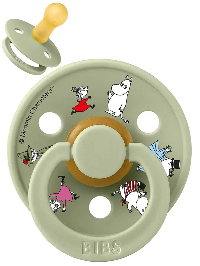 Пустышка латексная BIBS x Moomin Colour - Friends - Шалфей (Sage), 6+ мес. 20031250
