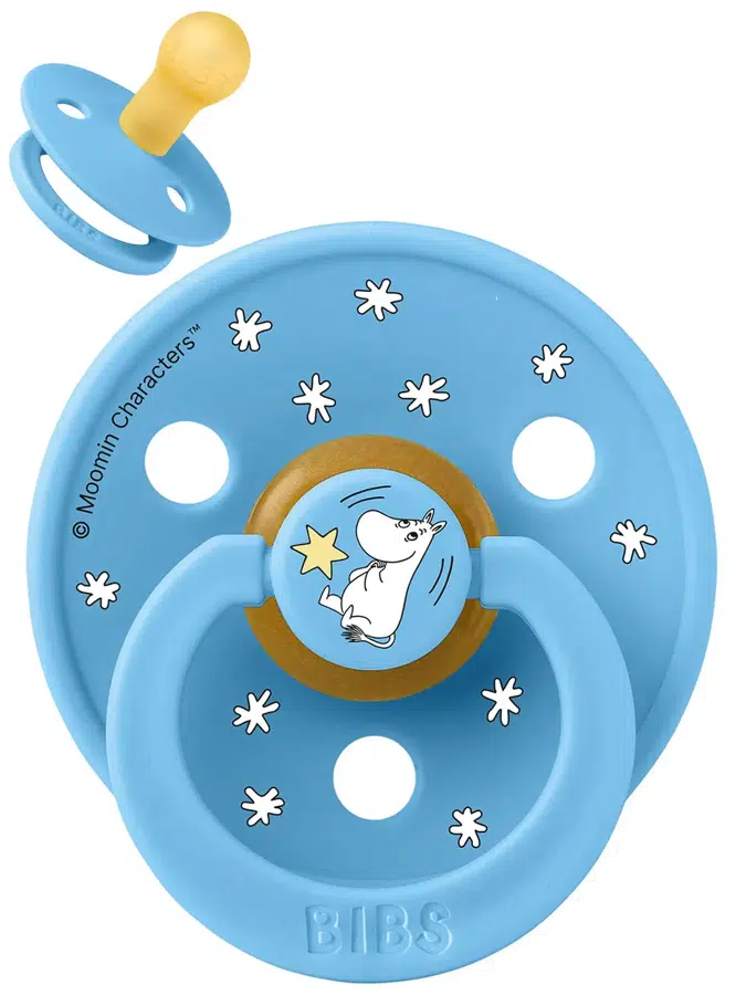 Пустышка латексная BIBS x Moomin Colour - Good Night - Синий (Breeze), 0+ мес. 10029332